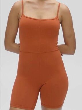 Bright Orange Aritzia Wilfred Romper